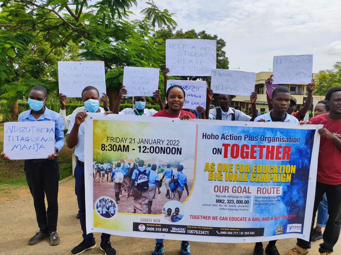 Joining the big walk is Hon Ken Kandondo Kasungu MP